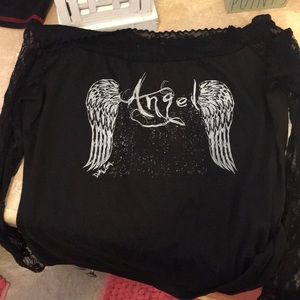 Cute lace angel shirt